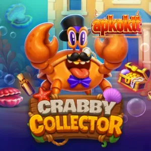 Tampilan visual slot Crabby Collector dengan tema bawah laut yang ceria